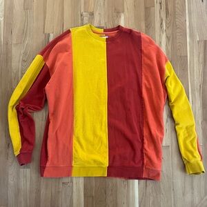 CHNGE Organic Cotton Sweatshirt in Red and Orange